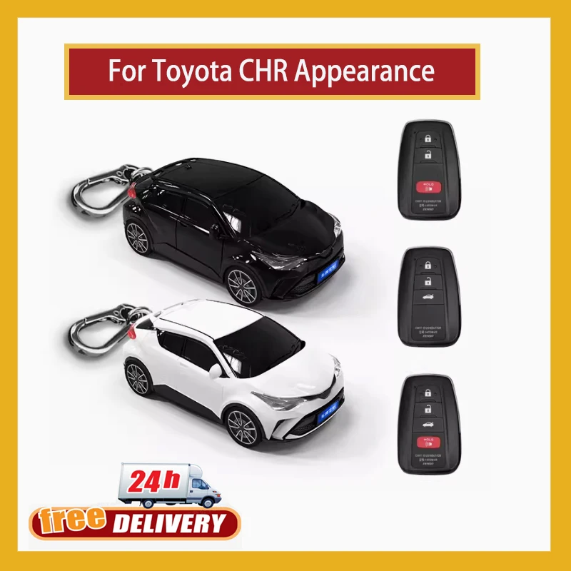 Dla Toyota CHR wygląd dla Toyota CHR C-HR Camry Prius Prado Rav4 2 3 4 przycisk osłona obudowa inteligentnego kluczyka samochodowego obudowa Fob