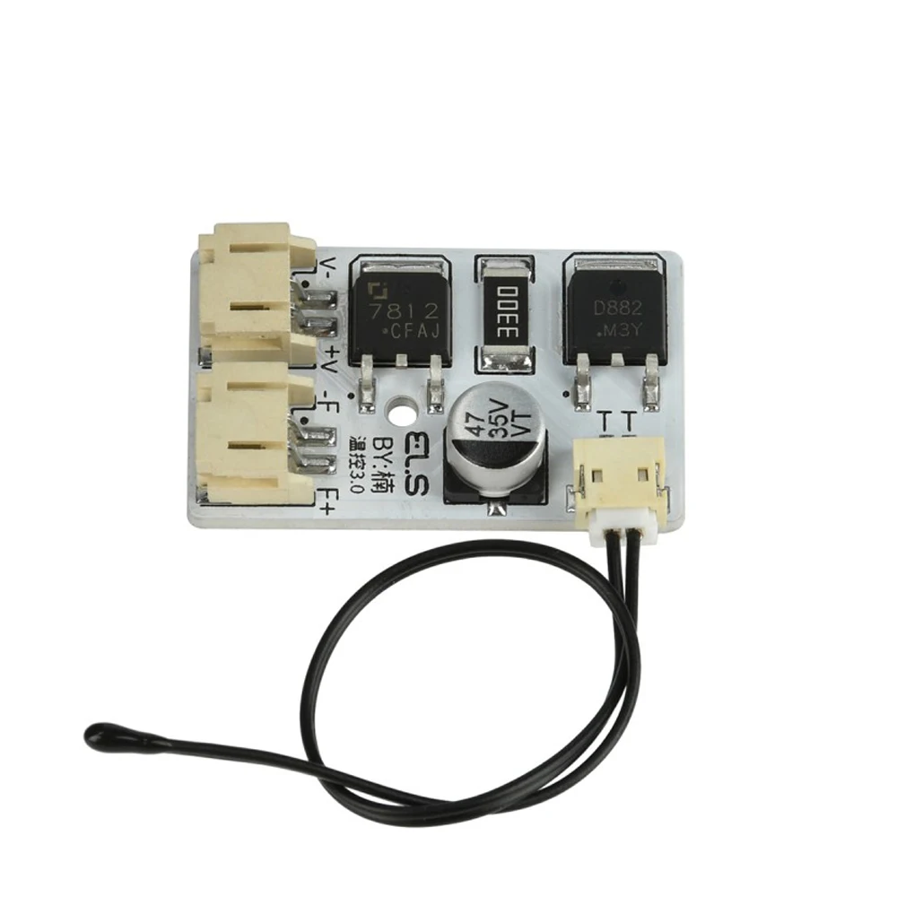 

DIY Fan Temperature Control Board Automatic Fan Controller LED Fan Speed Control Board Step-down Type temperature Control Module