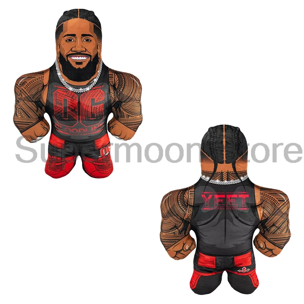 Image of Jimmy Uso Dekokissen Cartoon-Charakter 3D Weiches Plüschtier Sofakissen Heimdekoration