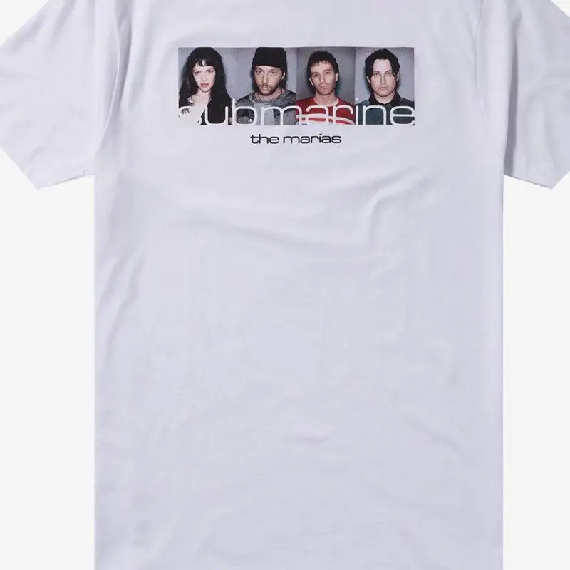 The Marias band Submarine white shirt short sleeve All sizes S to 45Xl 2F255