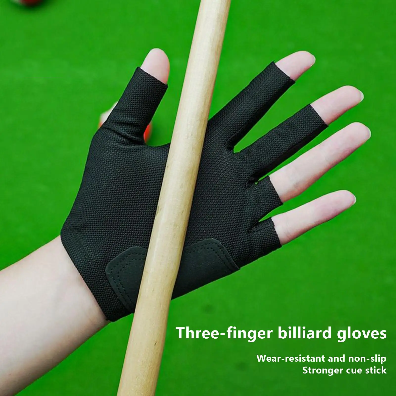 Billiards Glove Three-Finger Mitten Breathable Professional Single Billiards Gloves Pool Player Glove Comfortable Billiard Glove