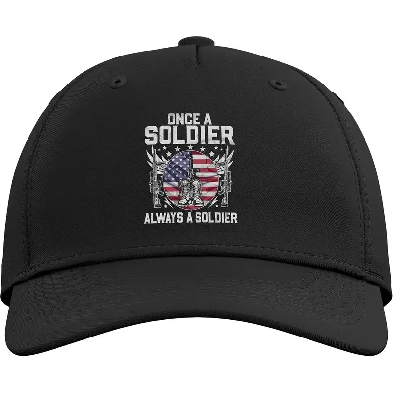 Once a Soldier Always a Soldier Veteran Adjustable Baseball Hat