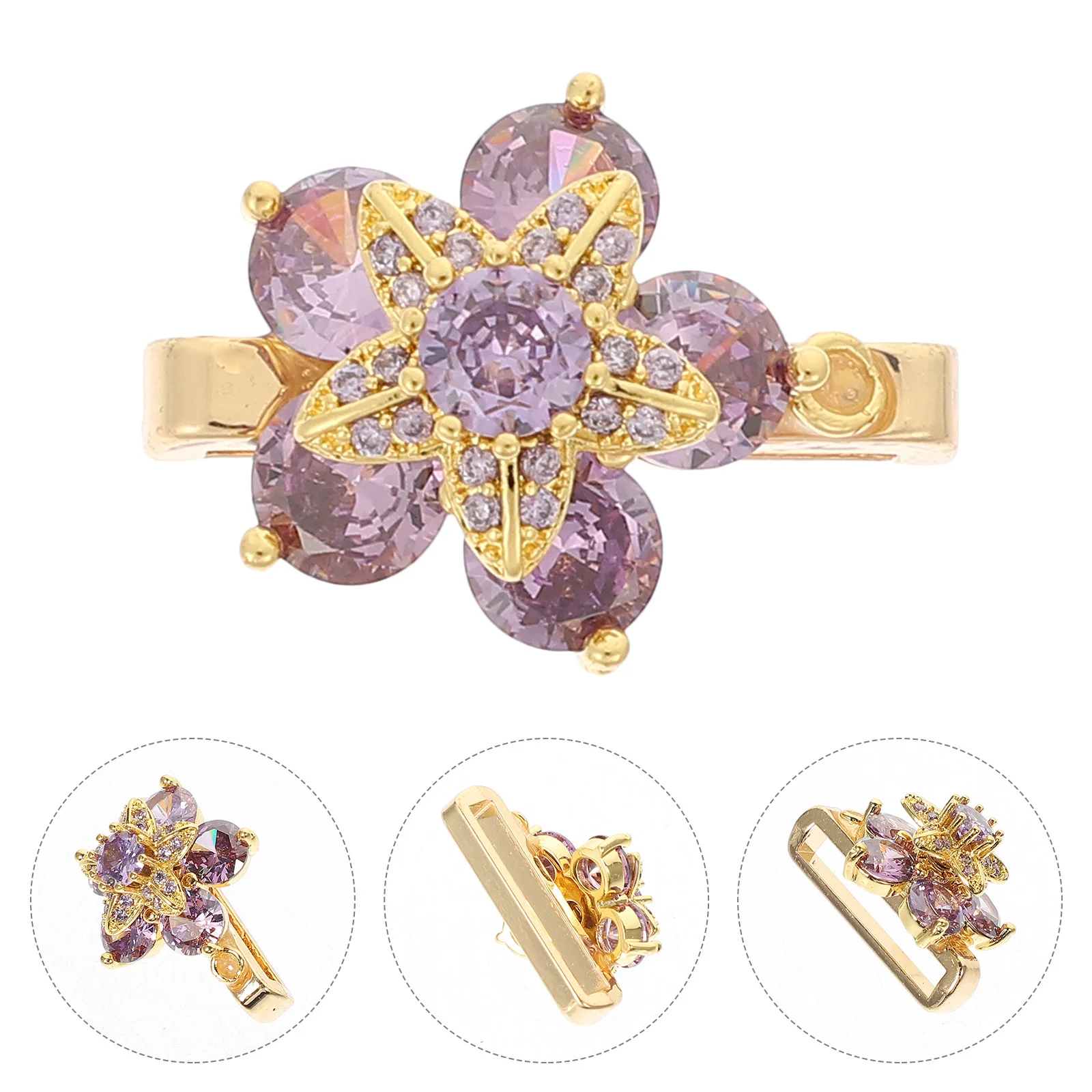 

Silicone Watchband Decorative Charm Wear-Resistant Sturdy Rotating Watch Loop Accessory Jewelry for Silicone