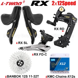 LTWOO RX 2X12 Speed Road Bike Mechanical Brake Dual Control Lever 12V Shifter BANBOK 32T Cassette Sprocket Bicycle Parts