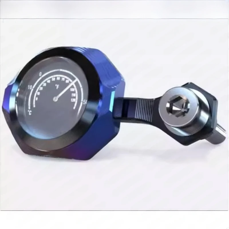 Applicable to 1pcs Motorcycle Watch Clock Thermometer 8-10MM Rearview Mirror Thermometer Mount Temp Gauges for Motorcycle