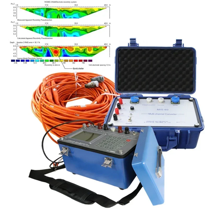 Geoelectric Equipment Resistivity Meter price 500m Underground Water Finder