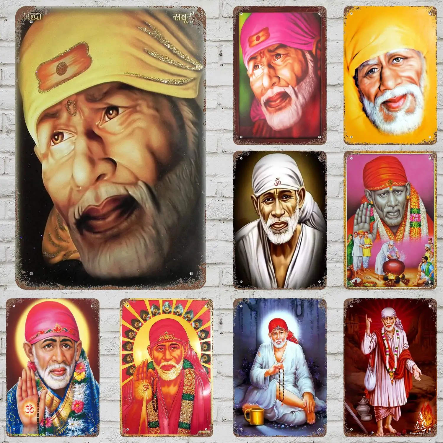 Shirdi sai baba decoración carteles de Metal Vintage carteles de estaño cartel de capitán decoración para Bar Pub Club hombre cueva decoración de pared