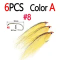 6pcs Color A Size 8