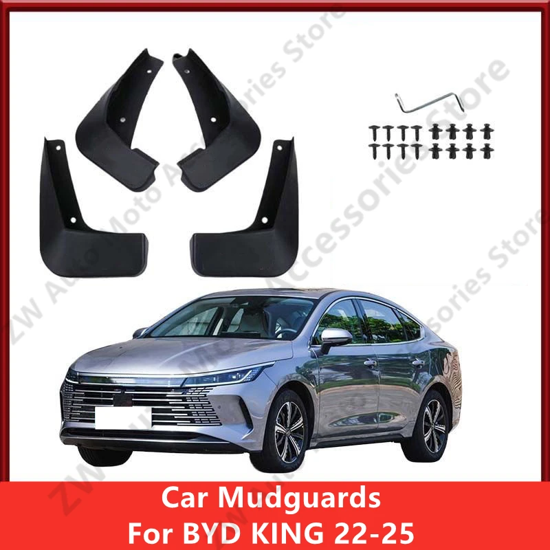 

Car Mudguards For BYD KING 22-25 Mud Guards Fender Flare Mudflaps Exterior Parts Auto Modification Accessories Refit