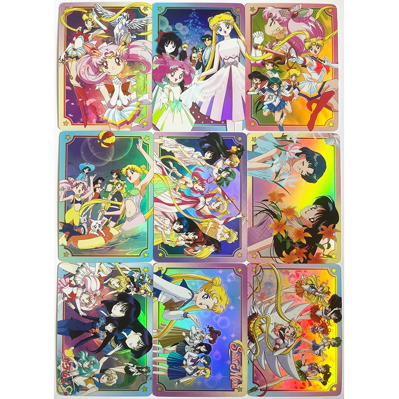 Karta Żony Karta Kolekcjonerska Gra dla Chłopca Zabawka Gra Planszowa Prezent Urodzinowy DIY Anime Księżniczka Serenity Hino Rei Premium Glitter Card 54 szt.