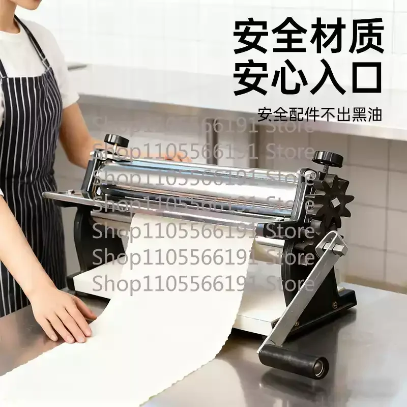 Manual Pasta Maker Stainless Steel 304 Dough Roller Adjustable Easy to Clean Durable Kitchen Tool