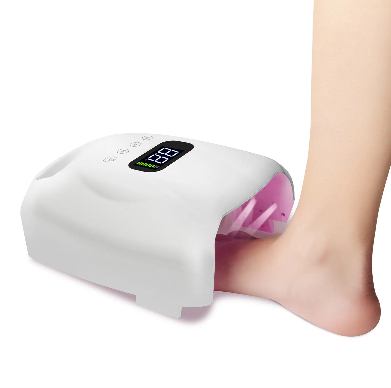 Logo aanpassen Draadloze oplaadbare batterij Gel nagellamp Apparatuur Polish Droger Curing Uv Led nagellamp