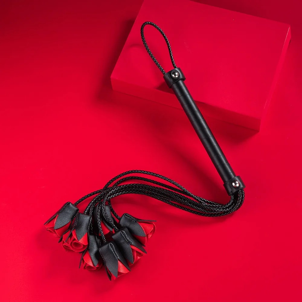 62 سنتيمتر بو الجلود روز زهرة الفروسية القفز الخفافيش فلوجر السياط التدريب ركوب السياط الحصان سوط #1