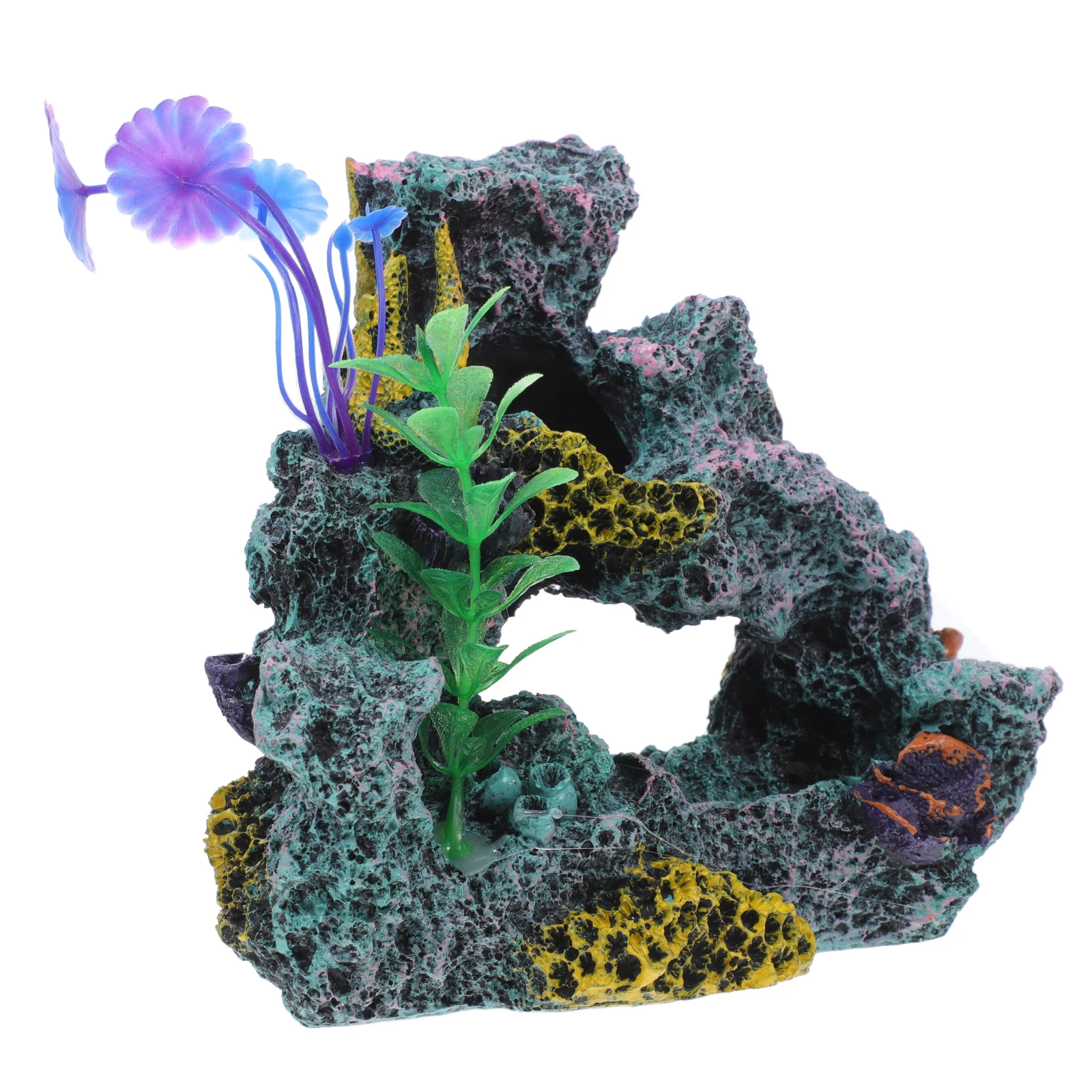 

Premium Resin Coral Reef Decoration Ornament Aquarium Rock Landscape Simulation Coral Reef Fish Tank Accessory Decorative Fish