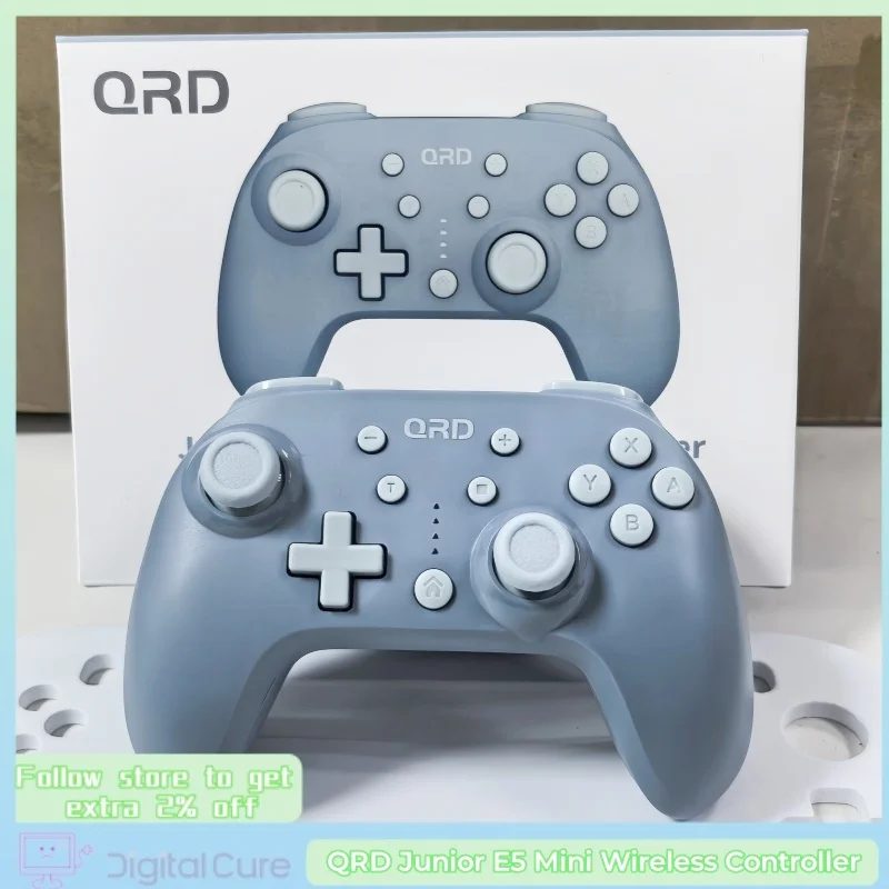 QRD Junior E5 Mini Wireless Controller For Female children's small hands Switch/OLED/Lite PC IOS Android Portable GamepadsQRD Ju