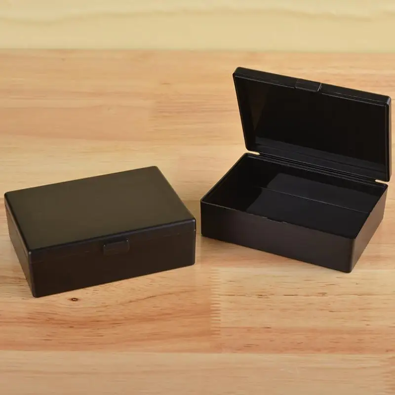 New Transparent Plastic Storage Box Photocards Small Card Storage Box Desk Organizer Box Classification Box Stationery