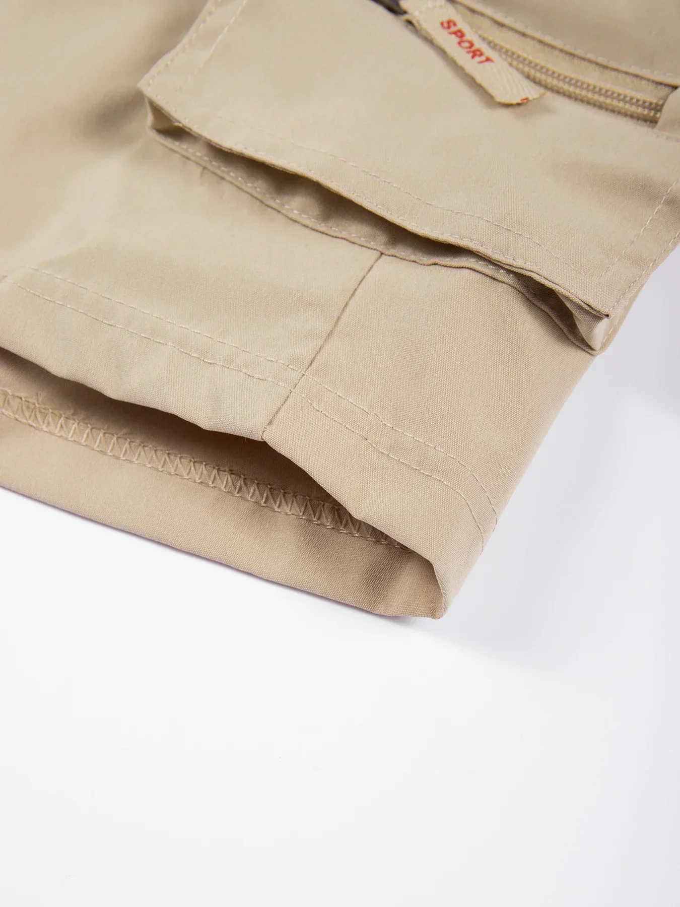 Herren-Shorts, lockere, große Overalls mit mehreren Taschen, Sommer-Cargo-Shorts, bequeme Hosen, Outdoor, lässig, Sport, Strandhose – Detail 17