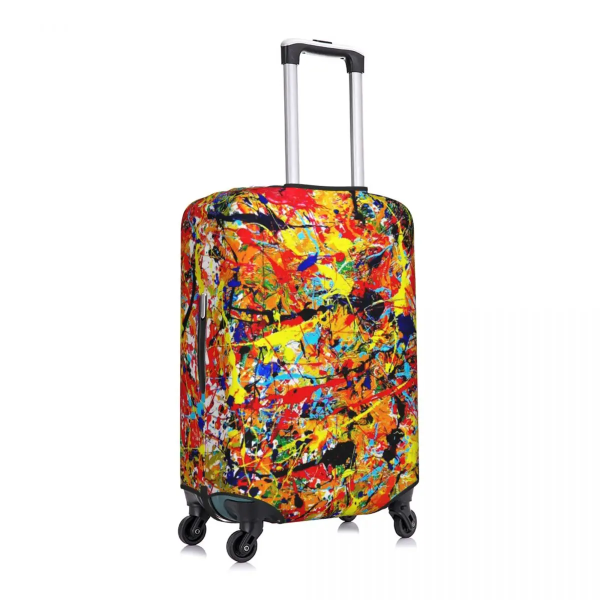 Custom Colorful Pop Art Abstract Camouflage Graffiti Luggage Cover Protector  Travel Suitcase Protective Cover for 18-32 Inch