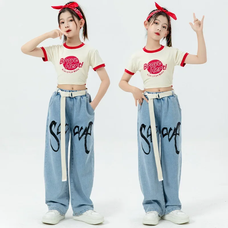 

Джазовое платье, комплект для девочек, комплект для девочек, одежда для уличных тренировок, детский костюм для уличных танцев