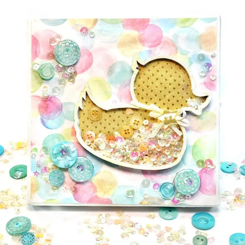 45BE Duck Shaker Metal Cutting Dies Stencil DIY Scrapbooking Embossing Template