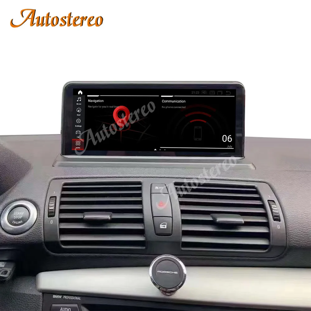 Qualcomm662 1920*720 Android11 4+64 For BMW 1 Series E81 E82 E87 E88 2005-2011 Car GPS Navigation Auto Stereo Multimedia Player