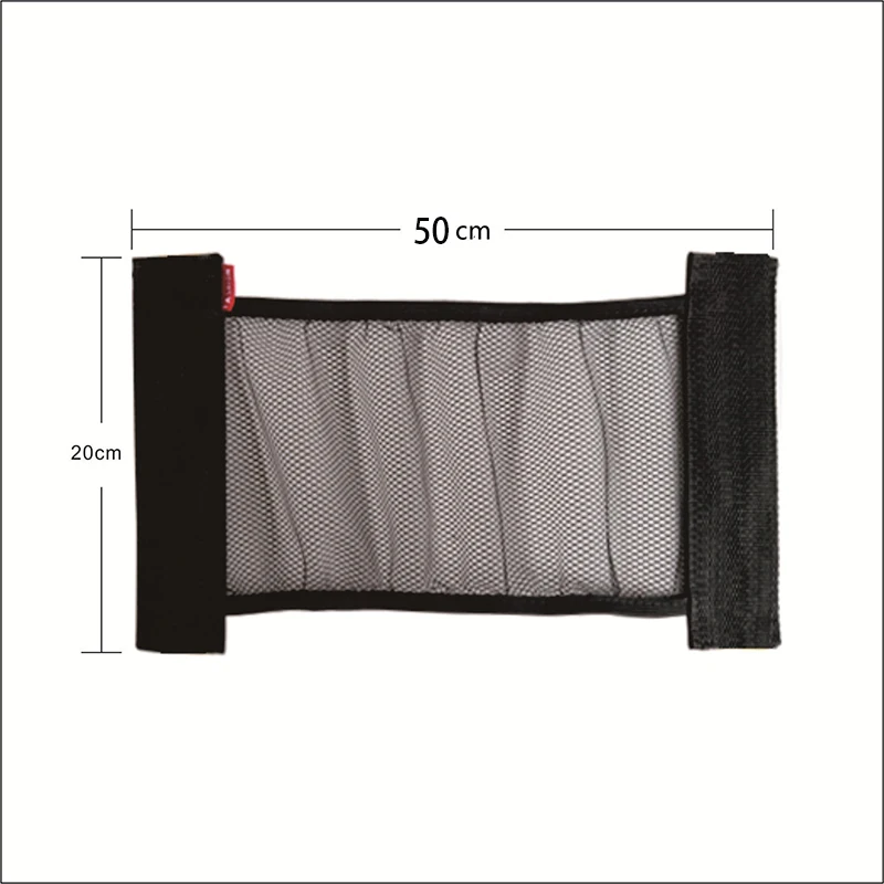 Car Trunk Elastic Mesh Fixed Straps Car Interior Organizer Extinguisher Storage Net Bag Seat Back Fixing Bag Auto Car Accessory