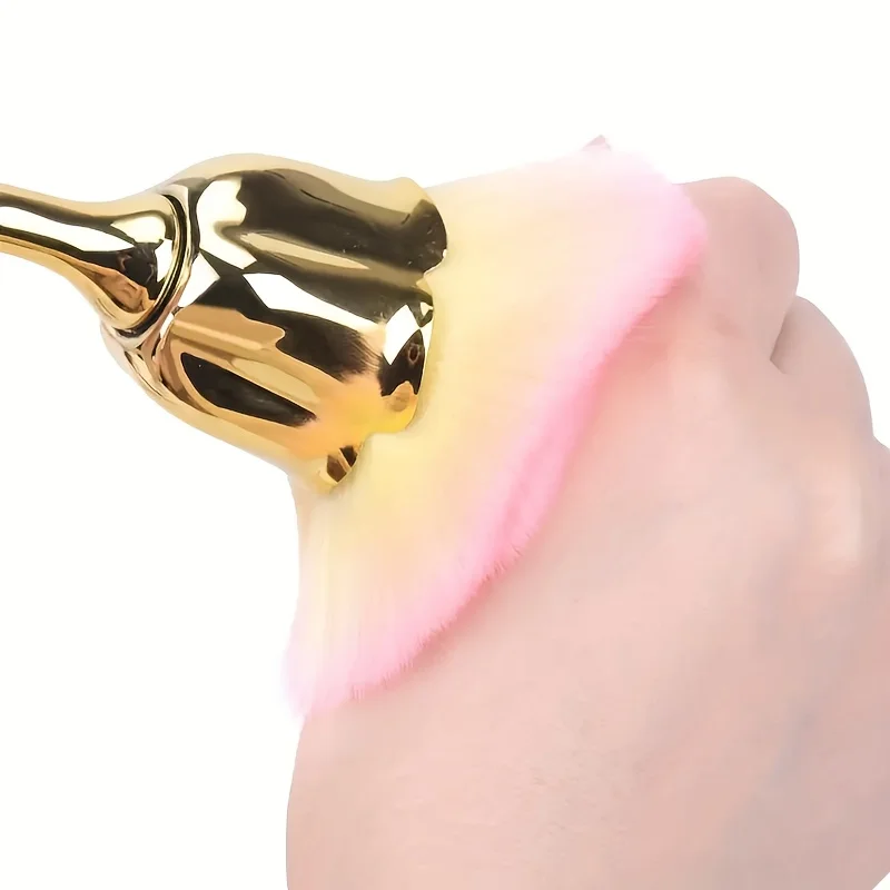 A rose shaped nail dust brush, soft bristles, makeup foundation make-up&powder blusher tools, foundation make-up beauty brush