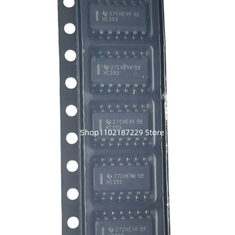 10pcs/lot HC393 SN74HC393DR SOP14 Dual channel 4-bit binary counter chip  100% New Original in stock
