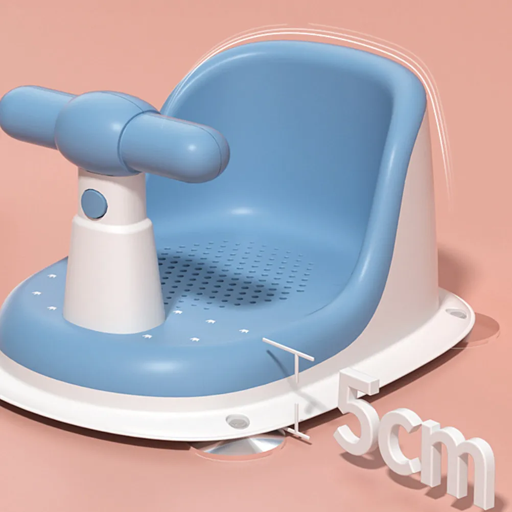 

Infant Bath Seat Baby Shower Seat for Bathtub Safe Sturdy Load Bearing Bathing Supply Modern Adorable Design Comfortable Support