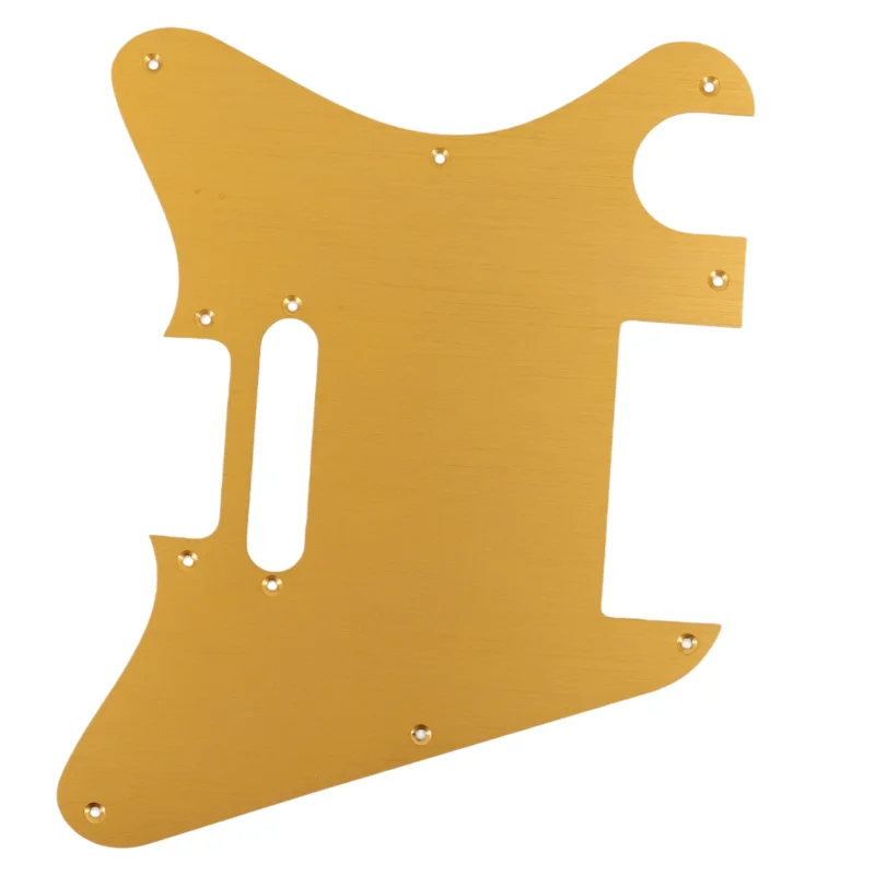 9-Hole Anodized Aluminum Pickguard GuitarScratch Plate Shield for ST/TL Electric Guitar Rustproof Lightweight Replacement Guard