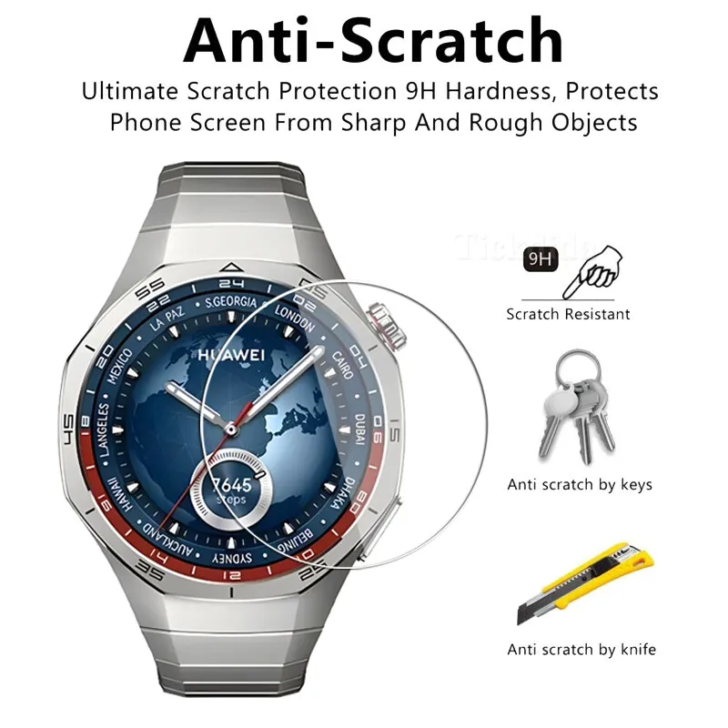 Vetro temperato 9H per Huawei Watch GT 5 Pro 42mm 46mm proteggi schermo con pellicola antigraffio per Huawei Watch GT 4 5 41mm 46mm Film