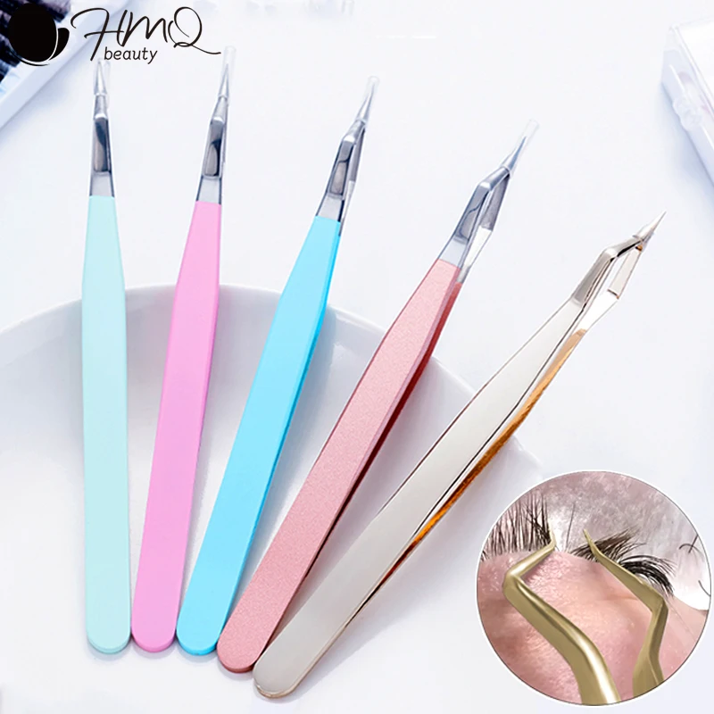 속눈썹 연장용 신형 스테인리스 스틸 분리 핀셋 고정밀 분리 핀셋 섬유 팁 볼륨 분리 도구
