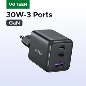 Pengisi Daya UGREEN 30W GaN Pengisi Daya USB C PD 3.0 QC4.0 untuk iPhone 16 15 14 Pro Samsung S25 Tablet Xiaomi Pengisi Daya Ponsel iPad Air Pro 12 pengisi daya ipad penjualan terbaik - №