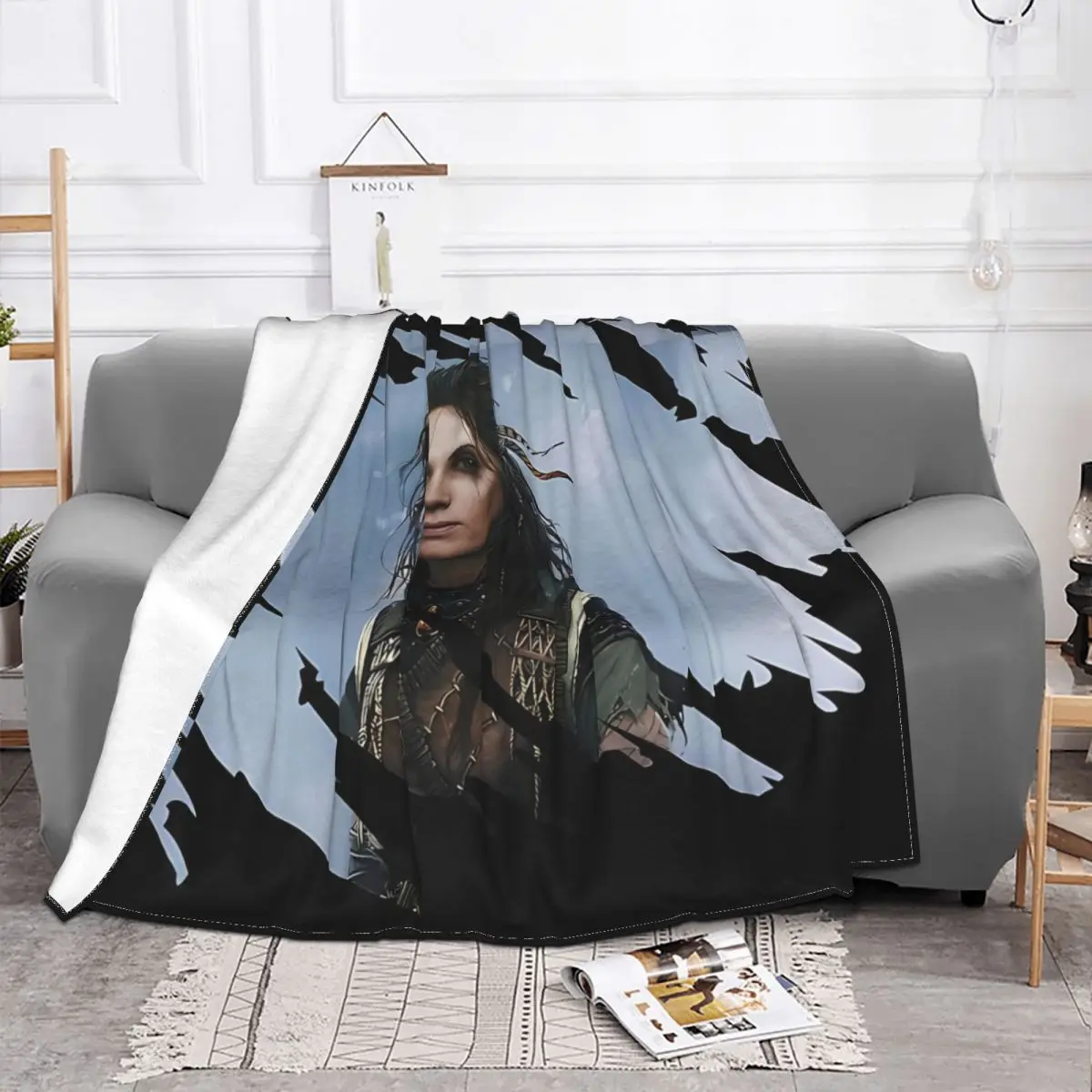 Ragnarok Freya God Of War Ragnarok Game Blanket Fleece All Season Breathable Lightweight Throw Blankets For bed Plush Thin Quilt