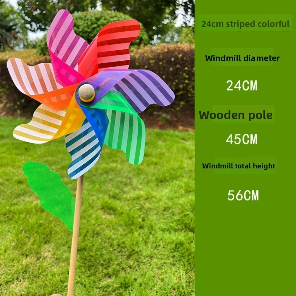 

Multistyles Cherry Blossom Windmill Cherry Blossom PVC Rotating Wind Spinner Picnic Decor Toys 18/24/32/42/60cm