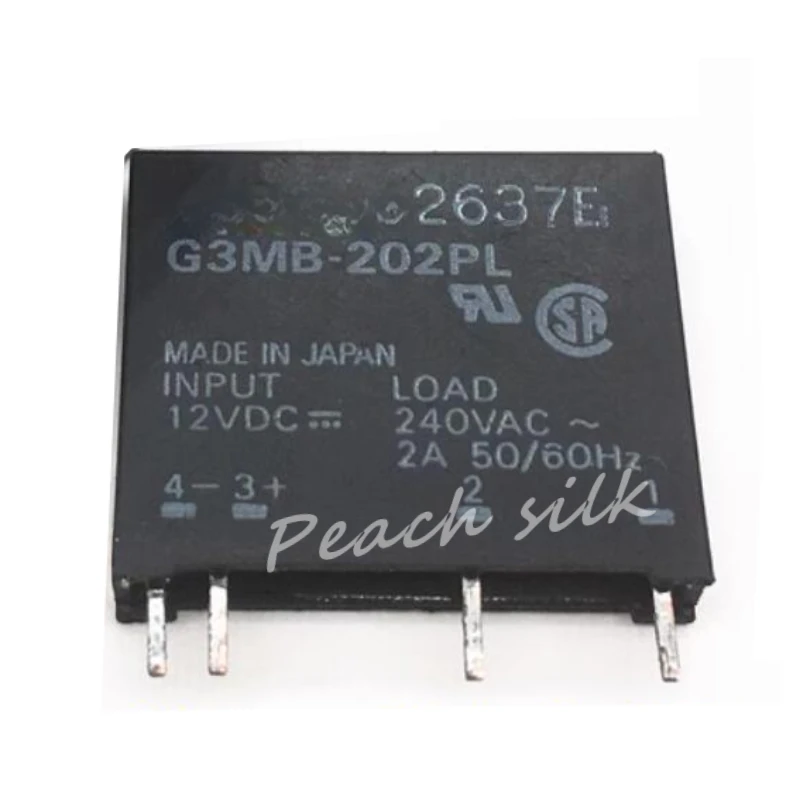 (5piece)G3MB-202PL 5VDC 12V 24VDC G3MB-102PL G3MB-202P G3MB-202P-LG G3MB-202PL-1 Solid state DC electromagnetic relay 4-pin