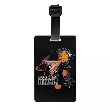 パーソナライズされた丸いバスケットボールバゲッジタグ,プライバシー保護,物理的文化,トラベルバッグ,スーツケースラベル