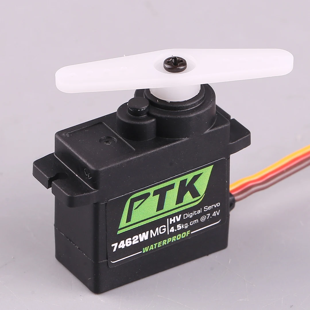PTK 7462W MG 9g Miniature Digital Servo Waterproof 4kg Torque Robot Fixed Wing High Voltage Servo