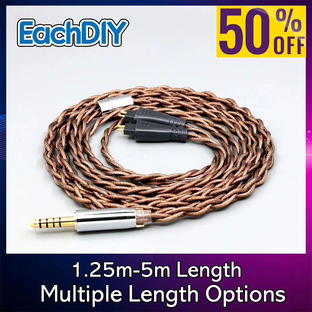 Graphene 7n Pure 99% Silver 24k Shield Gold Earphone Cable For FOSTEX TH900 TH1000RP TH1100RP TH-909 TR-X00 TH-600 MK2 8546