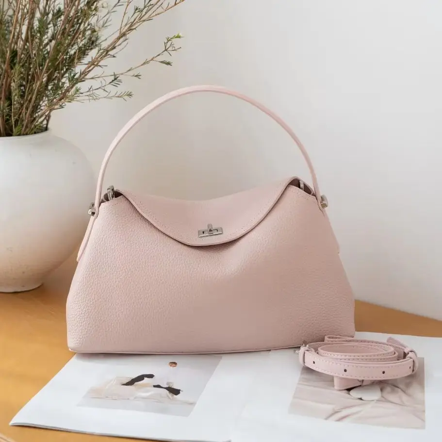 Women's Genuine Leather Handbag Fashion Luxury Desinger Bag High Quality Cowhide Large Capacity Casual Shoulder Crossbody Bags