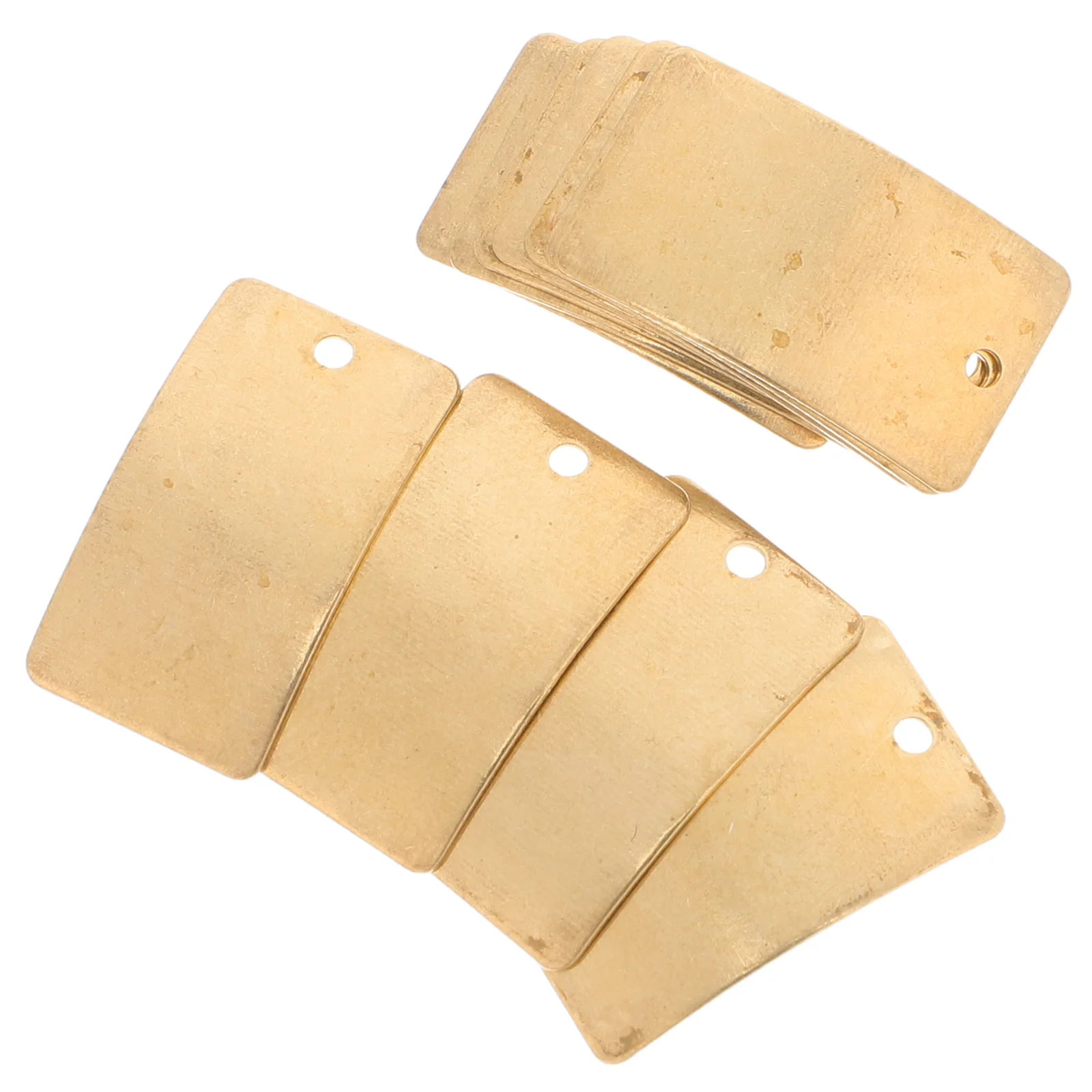 50pcs Copper Slice Diy Jewelry Making Supplies Single Hole Dangle For Necklace Bracelet Keychain Craft Scrapbooking Copper