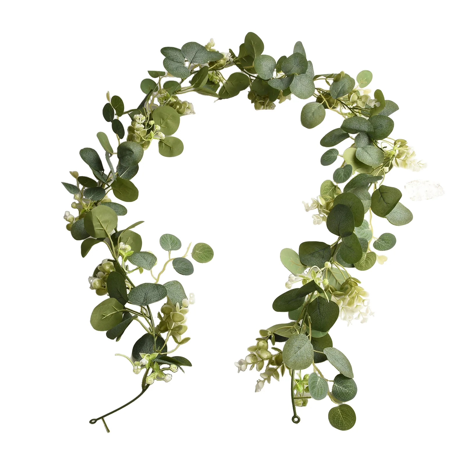 Artificial Eucalyptus Garland Rattan For Wreaths DIY Wedding Decorations Arch Wall Backdrop Green Hanging Vine Fake Plants 180cm