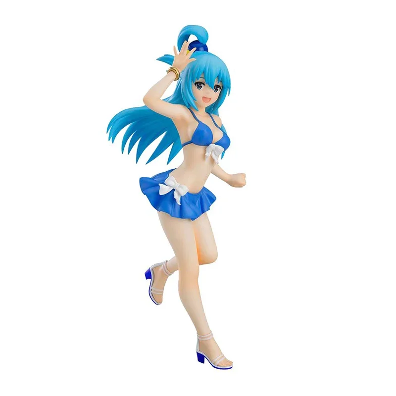 

In Stock 100% Original Phat Anime Figure Konosuba God Blessing on This Wonderful World Aqua Swimsuit PVC Action Figure Model Toy