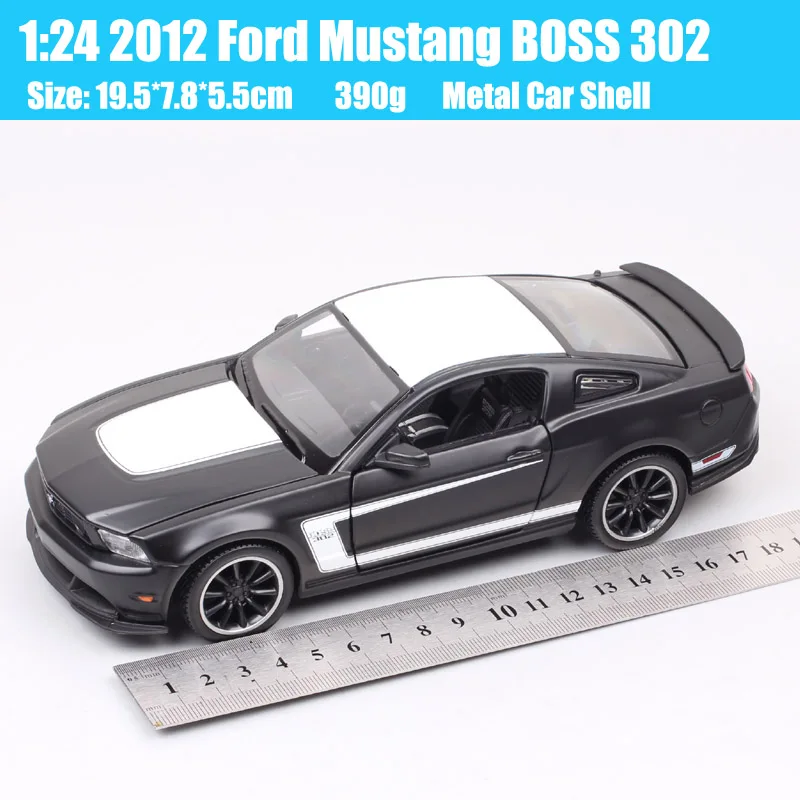 Kids 1:24 Scale Maisto Ford Mustang BOSS 302 Auto Street GT Racing Muscle Car Model 2012 Diecasts & Toy Vehicles Metal Miniature