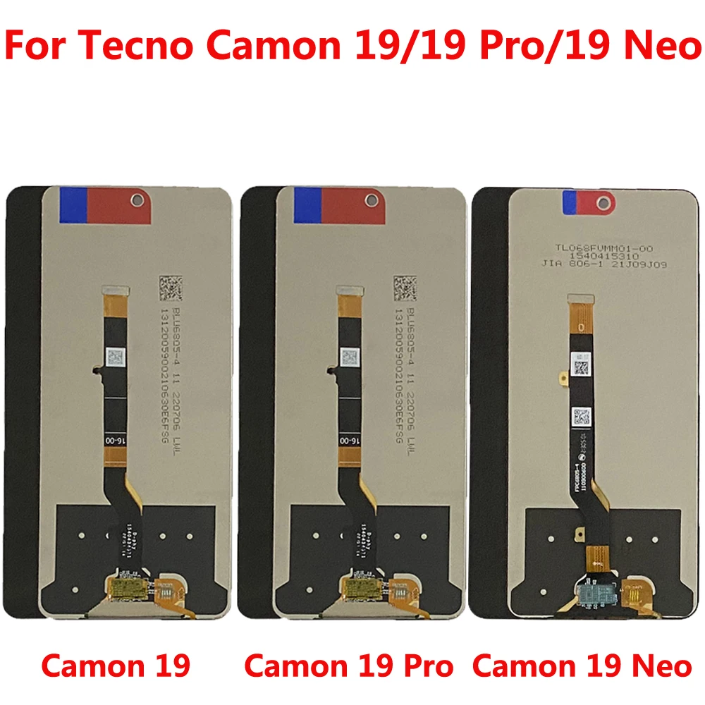 For Tecno Camon19 CI6n Camon 19 Pro CI8 CI8n CI7n LCD Display Touch Screen Assembly For Tecno Camon 19 Neo CH6i LCD Sensor