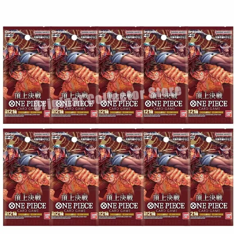 Originale Bandai One Piece Cards TCG Trading Game OPCG Autentico giapponese OP02 Rifornitura Borsa Top Battaglia decisiva Raccogliere regalo