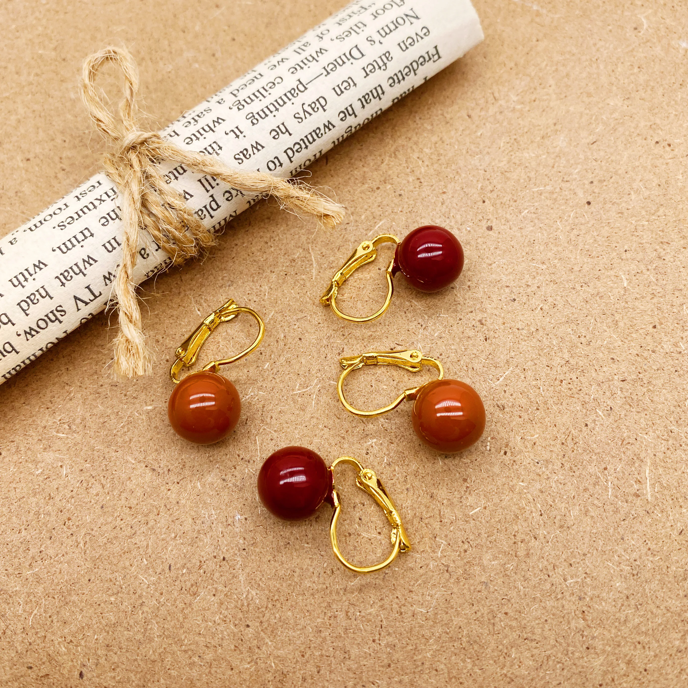 Korean Version of The Trend imple metal Round Earrings Elegant Personality Accessories