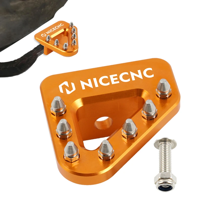 NICECNC For KTM 125 200 250 300 350 400 450 500 520 525 EXC SX 1999-2003 Motorcycle Rear Brake Pedal Plate Aluminum 54603060150