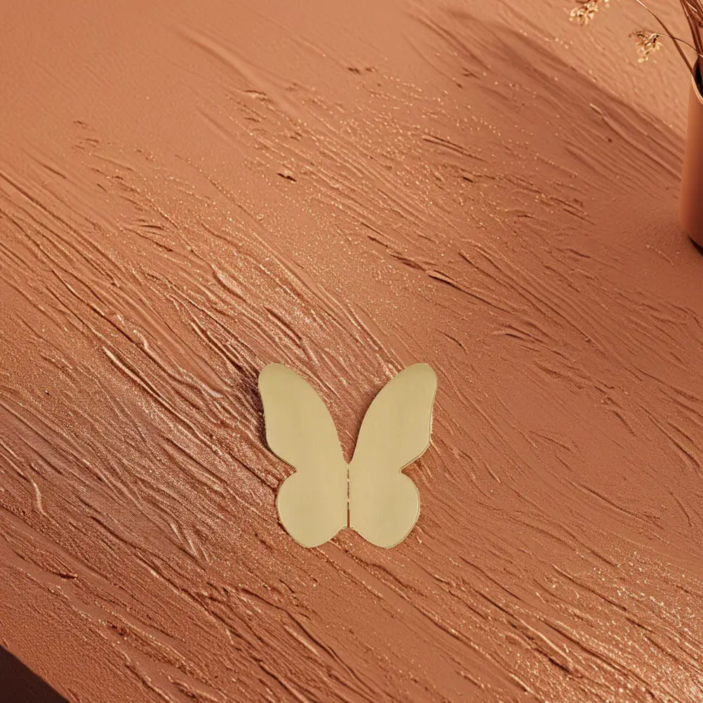 1Pair Solid Brass Butterfly Pull Handles Gold Decorative Drawer Knobs for Cabinets Dresser Wardrobe Kitchen Bedroom Furniture