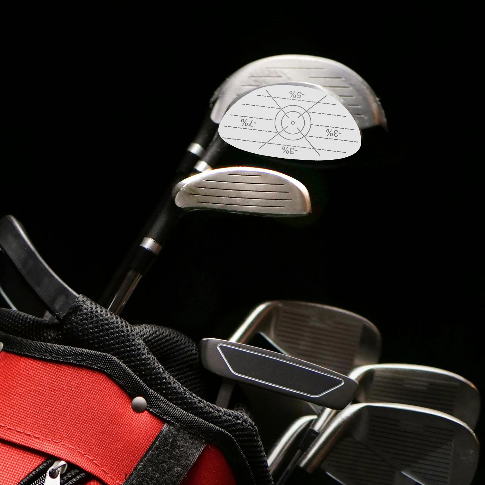 

25 PCS Golf Club Stickers Impact Tape Labels Swing Analysis Consistency Number One